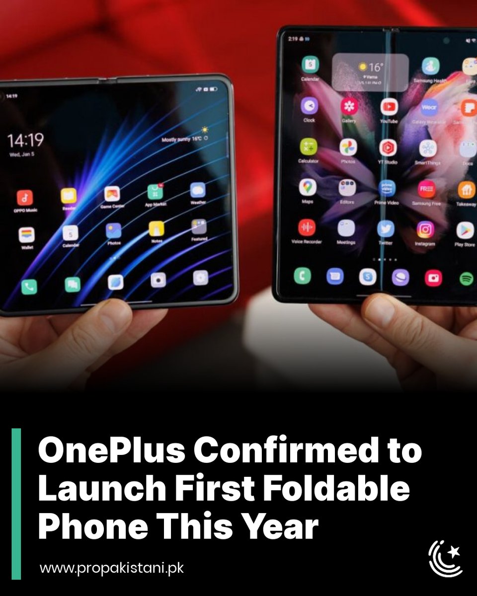 ProPakistaniPK's tweet photo. Finally, some much needed competition for Samsung.
Read More: https://t.co/EvFrXyUQfE
#oneplus #foldable #vfold https://t.co/PFHS6LcTdE