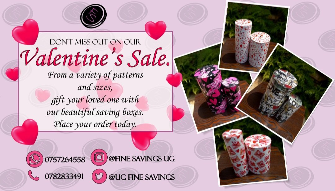 finesavingsug's tweet photo. Launching our Valentines edition today. Order for our beautiful saving boxes and gift your loved ones in this month of love. 
WhatsApp 0757264558 to place your order. https://t.co/7OJSAKA4Mm