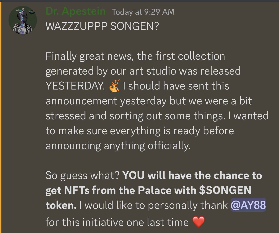 SongenArt's tweet photo. GM Songen, check the server for full details 🔥 https://t.co/b18kmz72Xo