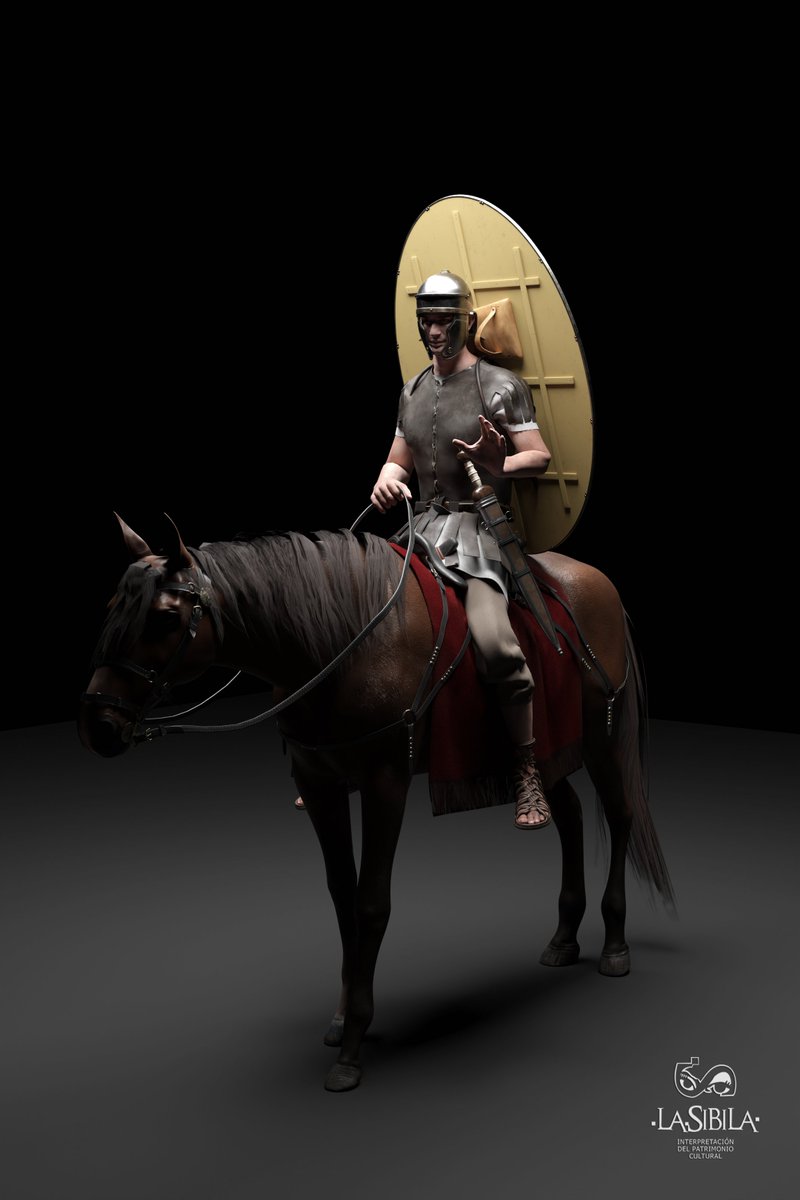 Mientras damos los últimos retoques a nuestro último proyecto para #lebrija os dejamos con este "equite" Portaban un escudo de forma ovalada y grandes dimensiones  que les ofrecían una excelente protección cubriendo la práctica totalidad del cuerpo
#arqueología #Blender3d #3dart