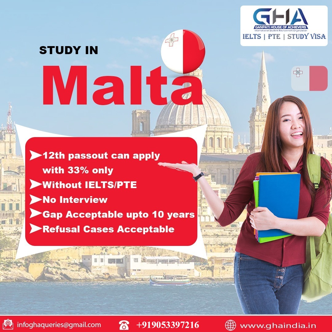 Study in Malta

1) 12th passout can apply with 33% only
2) without IELTS/PTE
3) No Interview
4) Gap Acceptable upto 10 years
5) Refusal Cases Acceptable

#studyinmalta #studyinpoland #studyinusa #malta #visaexpert #studyineurope #studyoverseas #studyinfrance #studyincanada