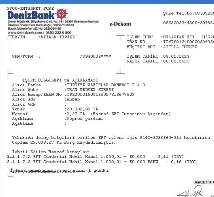 Kitabımın tüm gelirini depremzede kardeşlerimiz için AHBAP’a gönderdim.
“Futbolun arka bahçesi” adlı kitabımın satışından cebime giren 29 bin lirayı depremzede kardeşlerimiz için AHBAP’ın banka hesabına yatırdım.
Allah bize bu acıyı bir daha yaşatmasın.
<a href="/ahbap/">Ahbap</a>
<a href="/haluklevent/">Haluk Levent ( Ahbap Ekibi )</a>