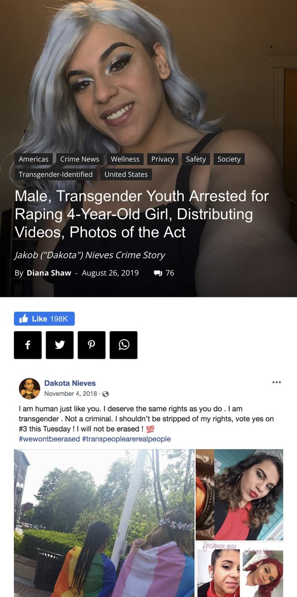 sappholives83's tweet image. Jakob “Dakota” Nieves is a #trans activist who recently pled guilty to raping two children, both under 4, filming the acts, and sharing them online. No information as to where he is held, despite US FOIA laws requiring that info to be publicly available. #TransPredators
