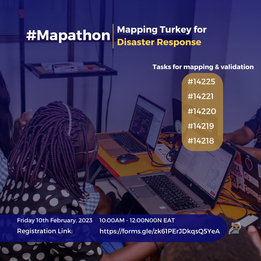 OpenStreetMap Uganda (@osmuganda) on Twitter photo In response to the #TurkeyEarthquake, we are calling upon the #OSM community to map and validate the affected areas in #Turkey.
Link to the tasks
bit.ly/TurkiyeEQ2023
Use the link below to register for the Friday mapathon hosted by <a href="/osmuganda/">OpenStreetMap Uganda</a>
forms.gle/hHHsFbh2LYgywk… In response to the #TurkeyEarthquake, we are calling upon the #OSM community to map and validate the affected areas in #Turkey.
Link to the tasks
bit.ly/TurkiyeEQ2023
Use the link below to register for the Friday mapathon hosted by <a href="/osmuganda/">OpenStreetMap Uganda</a>
forms.gle/hHHsFbh2LYgywk…
