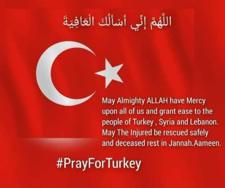 DRMAHREENBHUTTO's tweet photo. Prayers for Turkey &amp; Syria https://t.co/mZsrFmVpQP