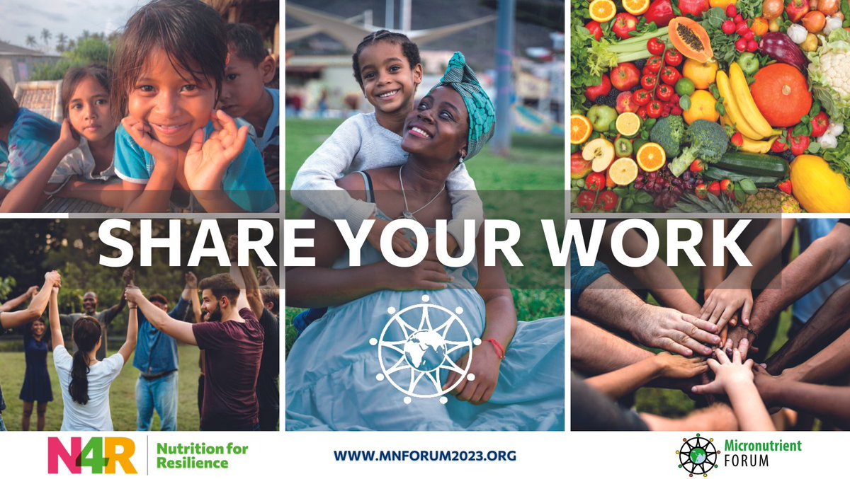 MNForum's tweet image. 📄Submit today! Don&apos;t miss the opportunity to be a part of the Conference program by sharing your research, cases and experiences relevant to #micronutrients.➡️ mnforum2023.org/abstract-submi…
#Nutrition #HealthyLiving #GlobalHealth #FoodFortification #ClimateChange #MNF2023 #N4R🔜