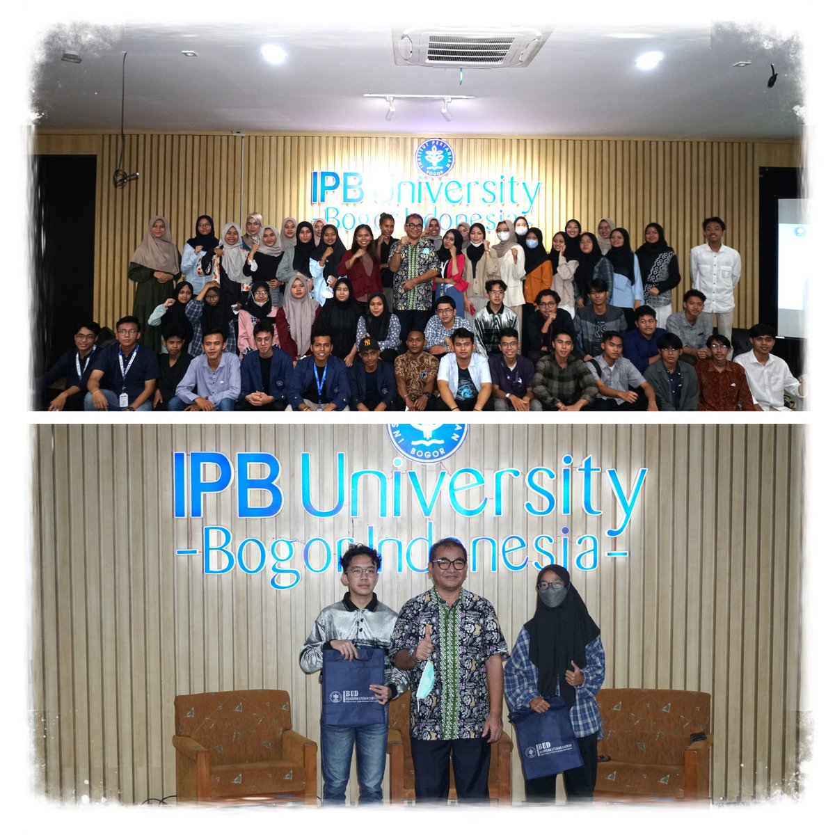 bud_ipb's tweet photo. “Monitoring Dan Evaluasi Mahasiswa BUD IPB University Angkatan 2022”

Dalam rangka monitoring dan evaluasi mahasiswa BUD angkatan 2022 yang merupakan mahasiswa termuda IPB, pada hari Jumat, 3 Februari 2023 dilaksanakan pertemuan antara mahaiswa BUD 2022 dengan Sekretariat BUD. https://t.co/vxUl1U5Qb5