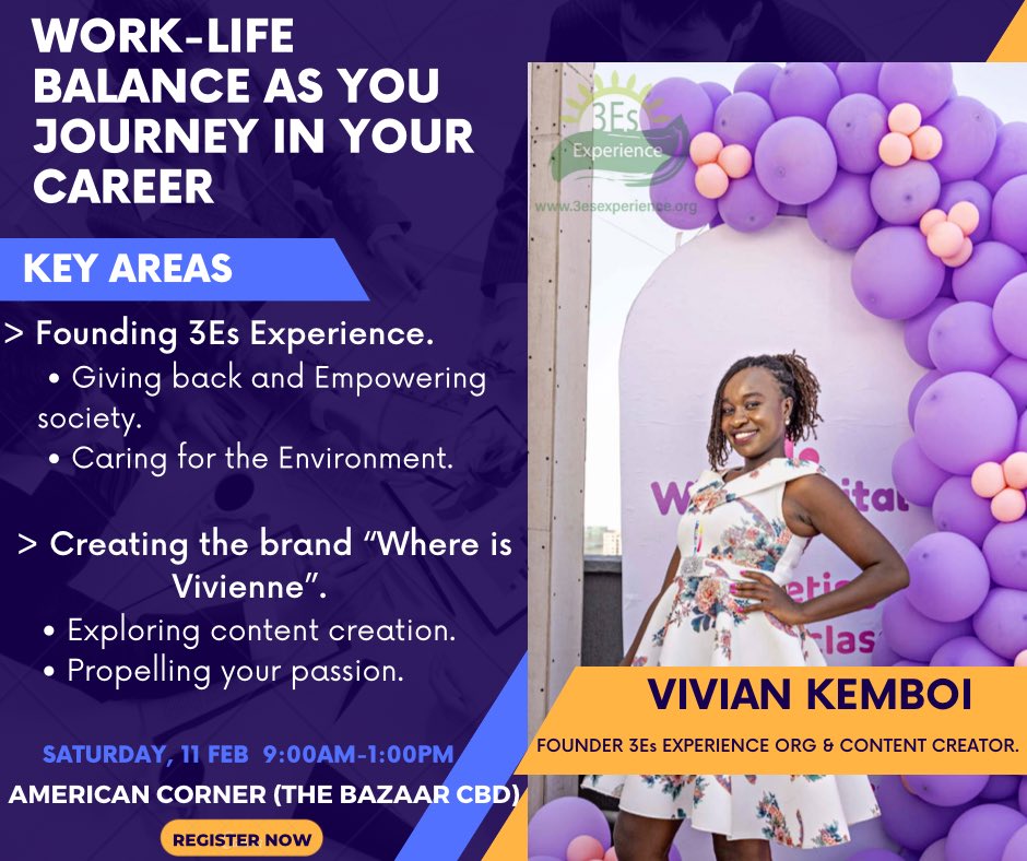 With careers taking up most of our time, it can be quite a challenge to balance our lives & create time for the things we are passionate about. Register for the upcoming summit where our founder @IsVivienne will be touching on Work-Life Balance! 
forms.gle/zaEeLagm4k5pwU…