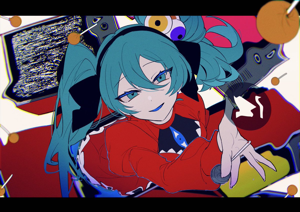 初音ミク 「プシ 」|八三のイラスト