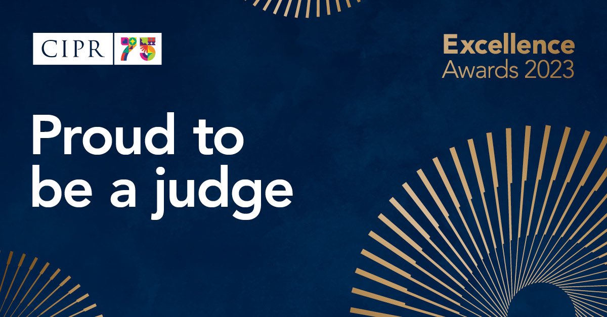 I have joined the judging panel for the @CIPR_Global Excellence Awards 2023. I’m very much looking forward to reviewing and celebrating the milestones achieved by the talented professionals in our industry. @CIPR_Awards #CIPRExcel