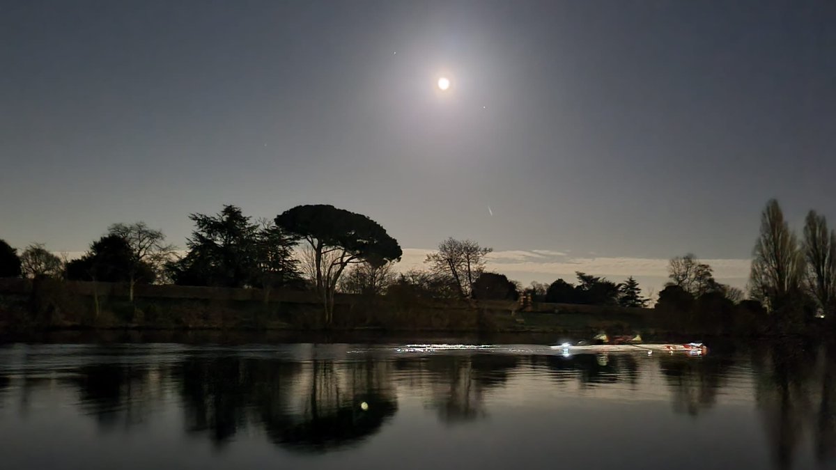 Flying past the boathouse