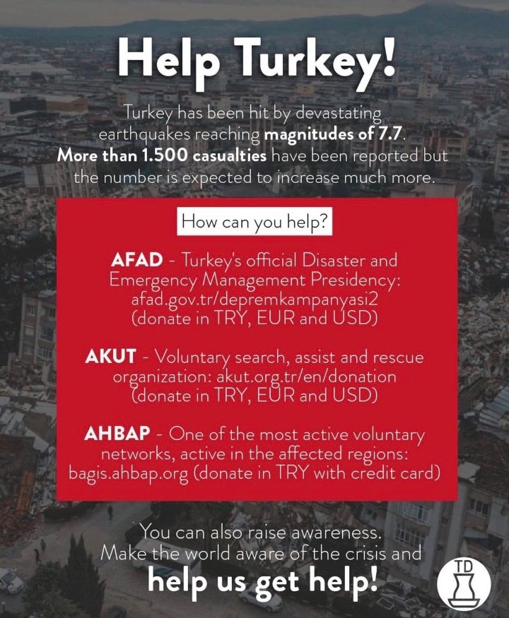 lesserafimturk's tweet photo. FEARNOTS! TURKEY NEEDS YOUR HELP! HOW TO HELP TURKEY?
you can donate to our country using the official accounts written below. remember that 1$ and 1€ are equal to 20₺ so even the smallest donation you make will help us a lot. you can spread this to reach people who can donate https://t.co/P6N9kcWrKA