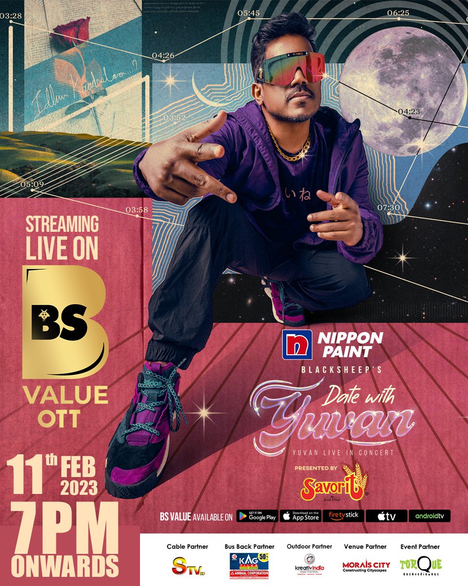 bs_value's tweet photo. Lets Fell in to U1 Universe π
Blacksheep's Date With Yuvan - Live In Concert β₯οΈ
Streaming Live on BS Value App, Feb 11 From 7 PM Onwards
π Morais Majestic, Trichy
Tickets Available on BookMyShow & Paytm Insider
https://t.co/FwD1Io0pLP
#BlacksheepsDateWithYuvan #YuvanTour https://t.co/s7tZTh0DhG