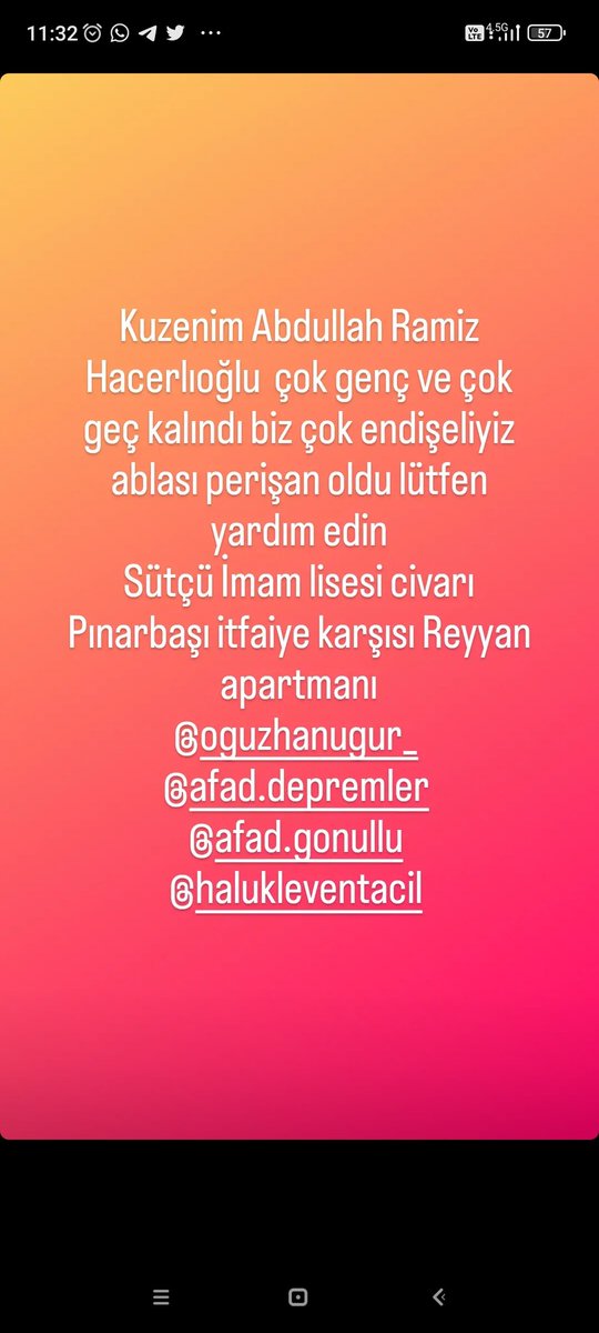 Beriabt's tweet photo. #acildeprem #deprem @OguzhanUgur @haluklevent @AFADBaskanlik https://t.co/T4kKWqAO7K