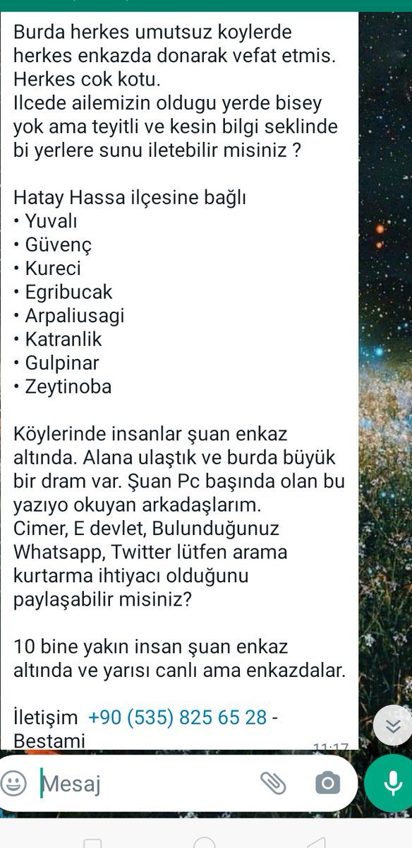 Lütfen bu mesajı yayalım Yetkili kişilerin en kısa zamanda bilgisinde olsun🙏🏻 #hataydeprem #hatayafad #hatay #depremhatay #deprem