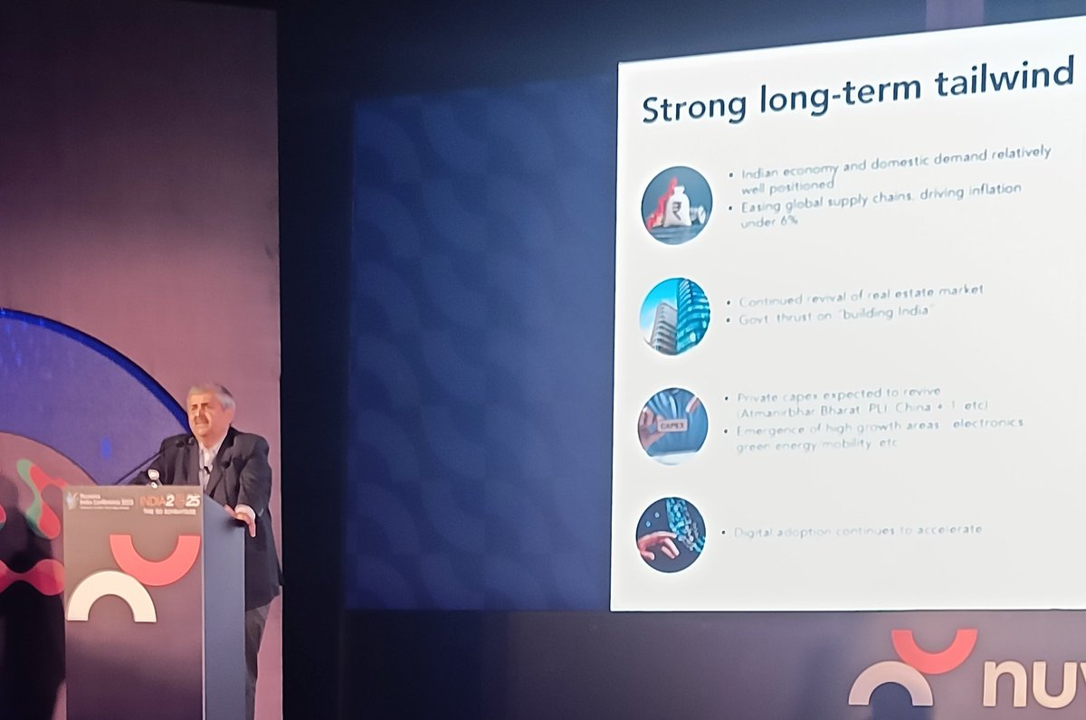 Innovation at the core has been the #Fevicol Story. And we have grown the core at 1-2x of GDP. The ever interesting Mr. Bharat Puri, CEO&amp;MD <a href="/Pidilite/">Pidilite</a> at the #NuvamaIndiaConference.