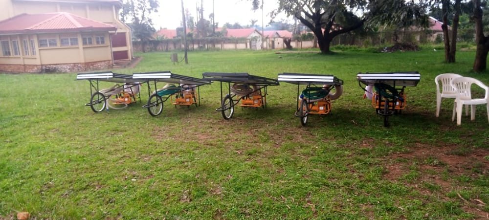AquaUganda's tweet photo. Solar powered irrigation equipment for different farmers https://t.co/eGoYm4i7I3