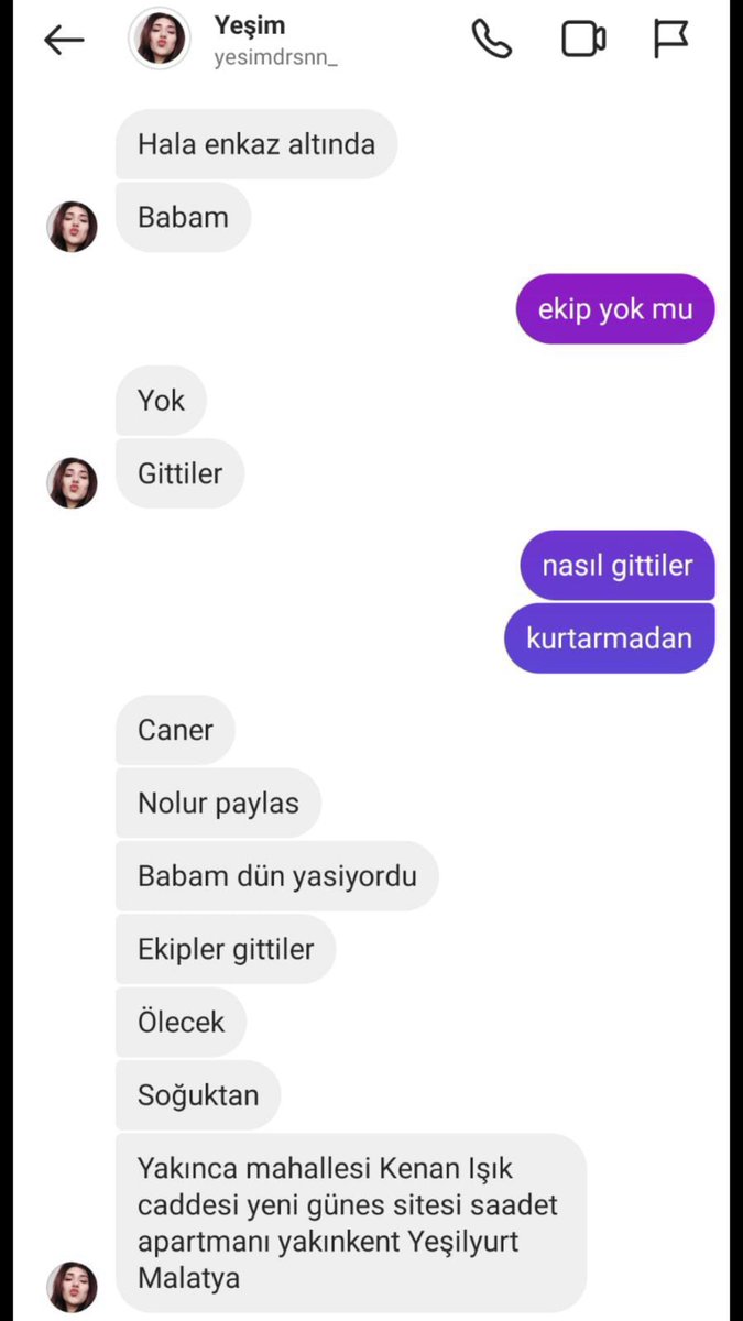 Yakınca mahallesi kenan ışık caddesi yeni güneş sitesi saadet apartmanı  yakınkent Yeşilyurt Malatya

Arkadaşımın babası ses gelmiş afad gitmiş lütfen duyurun