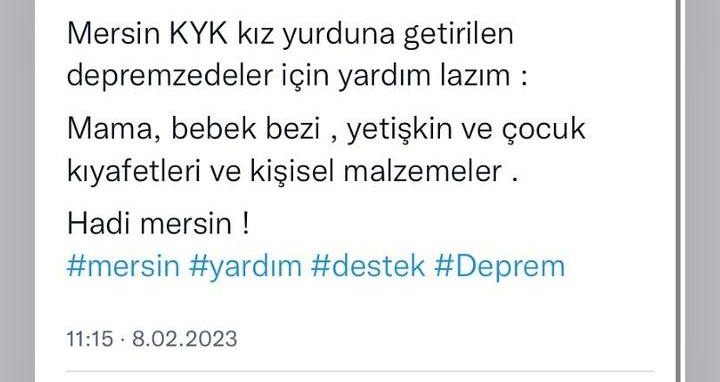 Bulunduğumuz yerlerde yapacak çok şey var...Yeni bir paylaşım. Haydi Mersin...
#Mersin #mersinyardım #mersinbüyükşehirbelediyesi #mezitlibelediyesi #yenişehirbelediyesi #mersinvalilik #mersinyardımgönüllüleri 
#mersinüniversitesi