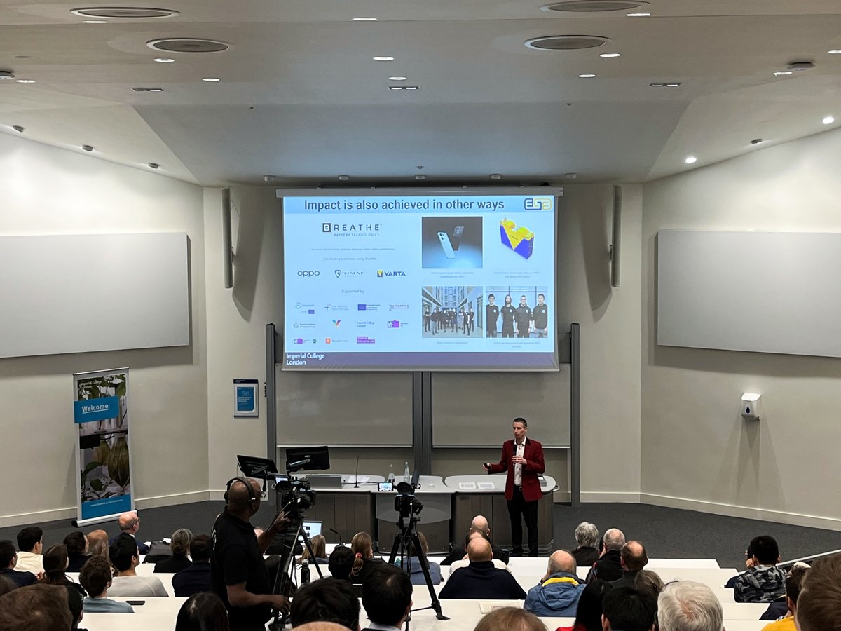 Breathe Battery Technologies (@breathebt) on Twitter photo Our Chief Scientist & Co-Founder, Professor Greg Offer, recently delivered his inaugural lecture as Professor in Electrochemical Engineering at <a href="/imperialcollege/">Imperial College London</a>.
Congratulations, Greg!
#batteries #electriccars #smartphones #laptops #wearables #futureisclean Our Chief Scientist & Co-Founder, Professor Greg Offer, recently delivered his inaugural lecture as Professor in Electrochemical Engineering at <a href="/imperialcollege/">Imperial College London</a>.
Congratulations, Greg!
#batteries #electriccars #smartphones #laptops #wearables #futureisclean