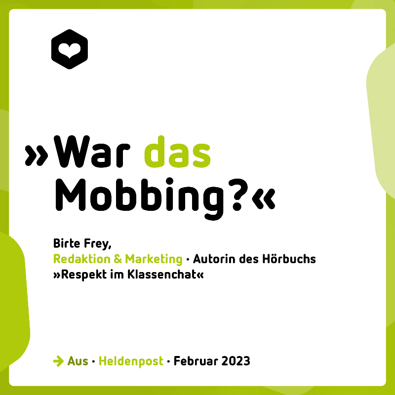 digitale_helden's tweet photo. 🆕 Ist #Cybermobbing schlimmer als „normales“ Mobbing? Und wie lief unser dies­jähriges Online-Barcamp für Schüler*innen im #Mentorenprogramm? Antworten auf diese Fragen lest ihr in der Februar-Ausgabe unseres Newsletters #Heldenpost 👉 https://t.co/t5zWAJk3eA #twlz https://t.co/Y3amtV6yzY