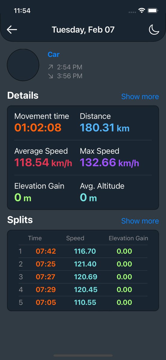 tacttm's tweet photo. Minor update available, version 1.5 will be available soon! 
In the new version:
- Completely redesigned history
- Added Split
- Smaller Elevation gain charts
- Performance Improvements!

Screenshots of working mockups: https://t.co/cl9sxpIZ16
