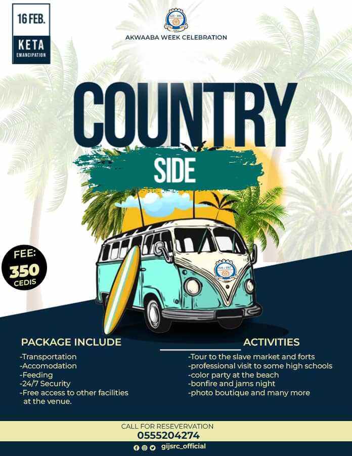 Harrietbynn's tweet photo. The SRC of UNIMAC-GIJ has organized a trip to Keta for students on 16th February 2023 as part of the AKWAABA week celebration.@TDzineku and @kodwoboateng https://t.co/yoFfX1PucP