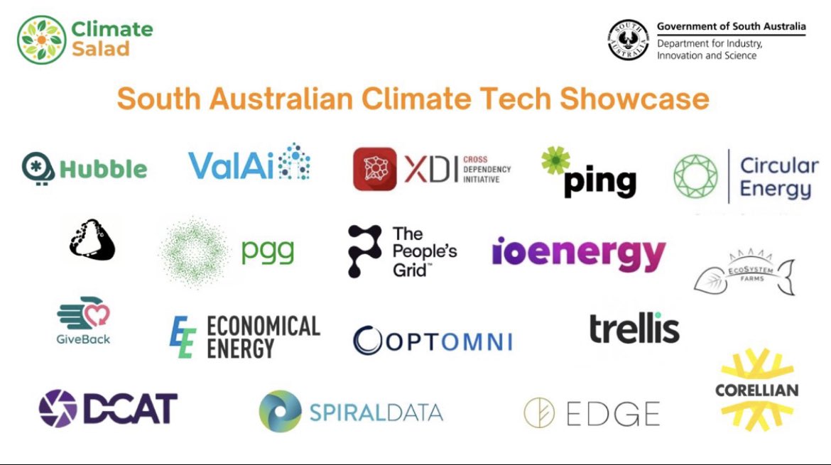 D-CAT (@dcatsolutions) on Twitter photo Delighted to be part of the South Australian Climate Tech Showcase today hosted by <a href="/climatesalad/">Climate Salad</a> & the Department for Industry, Innovation & Science at the University of Adelaide
#innovation #climatetech #space #tech #dataanalytics #SouthAustralia Delighted to be part of the South Australian Climate Tech Showcase today hosted by <a href="/climatesalad/">Climate Salad</a> & the Department for Industry, Innovation & Science at the University of Adelaide
#innovation #climatetech #space #tech #dataanalytics #SouthAustralia