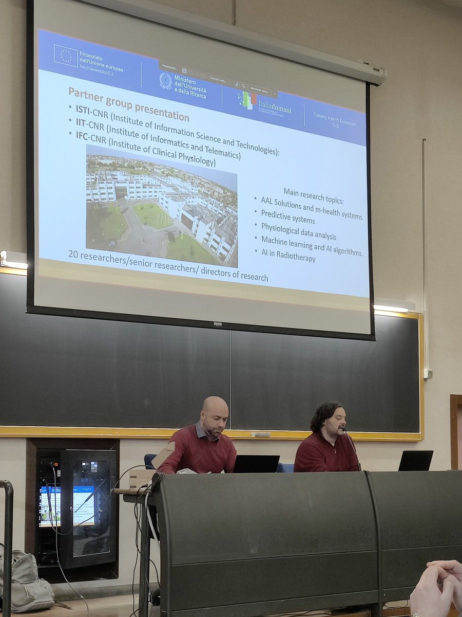 WNLab@CNR (@wnlab_cnr) on Twitter photo Tuscany Health Ecosystem - Spoke 3 kick off meeting.
<a href="/PBarsocchi/">Paolo Barsocchi</a> presenting the activities that will be done in the Active Ageing@THE Subproject 2.
<a href="/_filippopalumbo/">Filippo Palumbo</a> Tuscany Health Ecosystem - Spoke 3 kick off meeting.
<a href="/PBarsocchi/">Paolo Barsocchi</a> presenting the activities that will be done in the Active Ageing@THE Subproject 2.
<a href="/_filippopalumbo/">Filippo Palumbo</a>