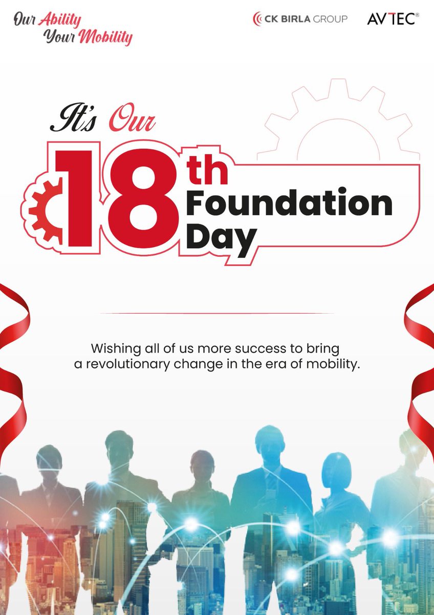 AVTECLimited's tweet photo. Happy 18th Founder's Day AVTEC family! Hope there are many more to come and celebrate in this era of mobility.
#OurAbilityYourMobility #togethertowardstomorrow #mobilitysolutions #foundationday https://t.co/3XkhAsAXfL