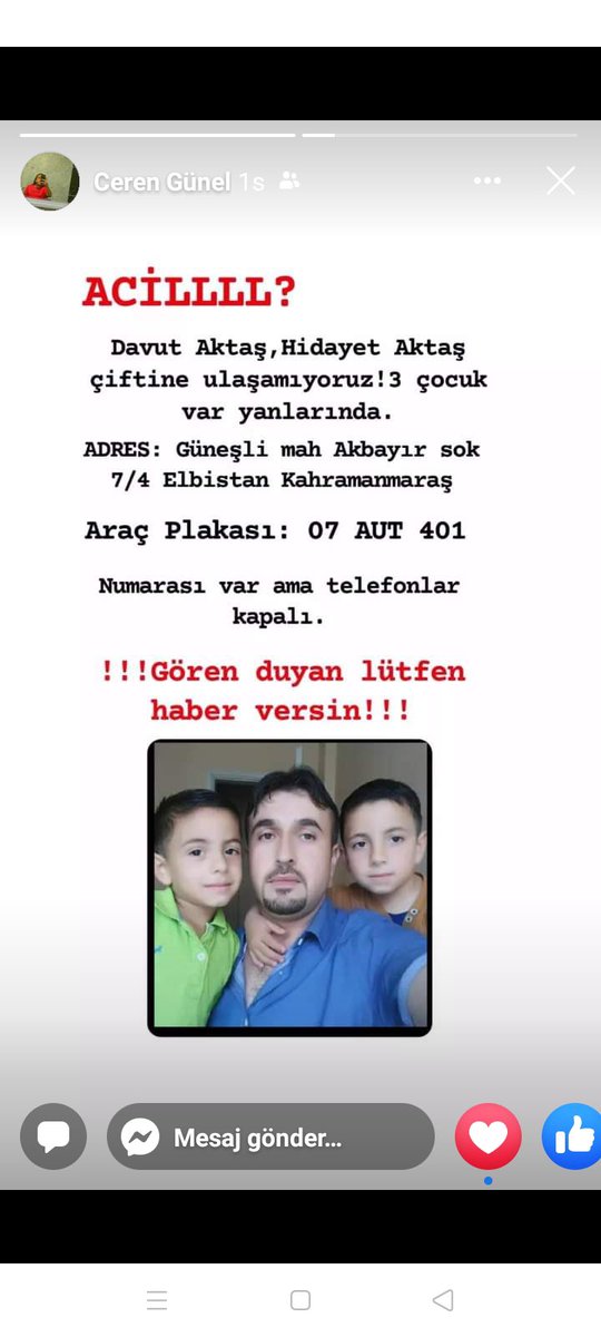 <a href="/Jalminha_/">...</a> <a href="/deplasske/">Deplasske</a> <a href="/asndl91/">asndl91</a> <a href="/TSerdarSx/">Serdar</a> 
#deprem #acildeprem #OguzhanUgur 
Görenler haber alanlar irtibat no : 0541 538 35 31