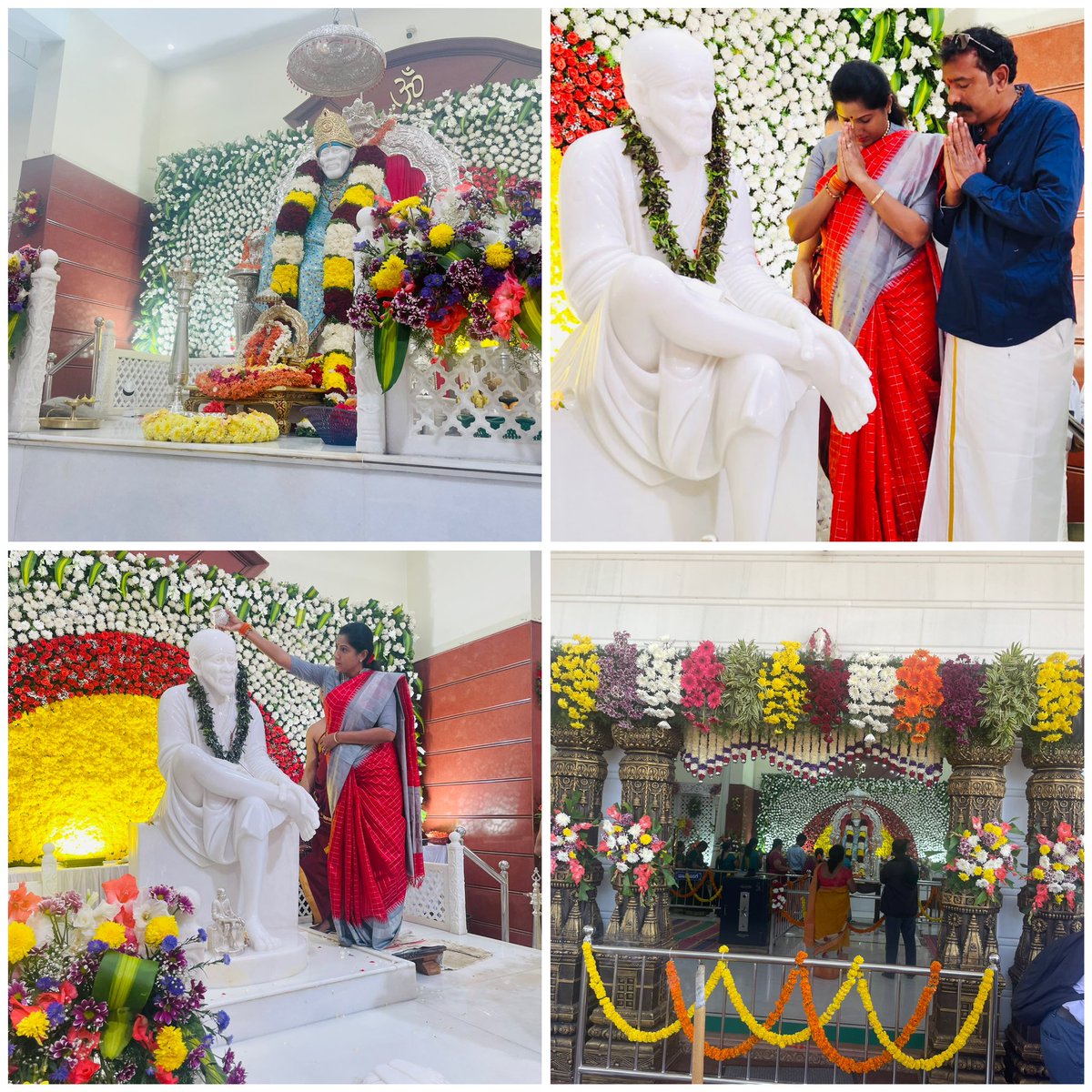 DrPushpaAmarnat's tweet image. #Saibaba Temple (7th anniversary ) #Hunsur.