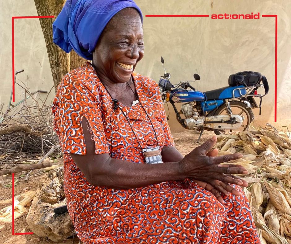 ActionAidGhana's tweet photo. Mary Paula lives in the Gozziri community in the Nandom district. Through ActionAid’s capacity building on advocacy for women access to productive land, she has successfully supported many women to secure productive land for farming. https://t.co/IpV9sDJTai