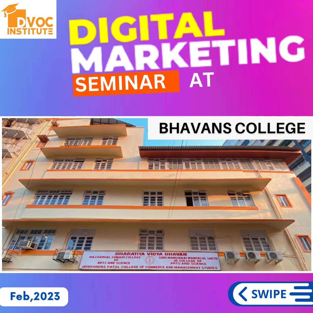 DVOC_INSTITUTE's tweet photo. Learn the Best Skills required to make your Career in Digital Marketing with our Professional Program in Digital Marketing &amp; get industry ready with Placement Assistance* program.
#career #dvocinstitute #dvocprograms #dvoc #digitalmarketing #marketing #socialmediamarketing #seo https://t.co/Z98JUSk8ib