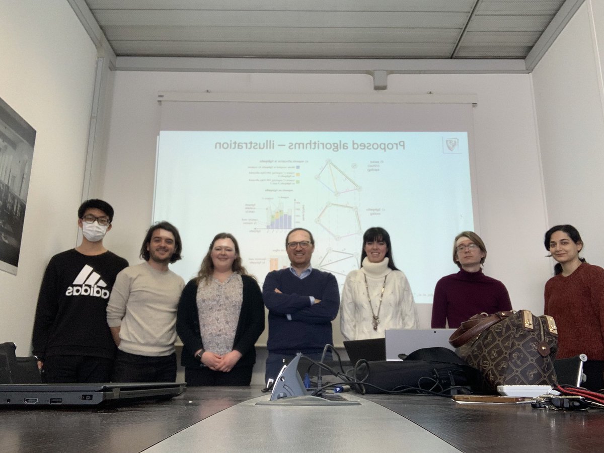 MemedheIbrahimi's tweet photo. We had Aleksandra (a visiting PhD student @PoliTOnews) give a talk and present her research in our BONSAI-LAB meeting @polimi 
This is the first of many-to-come visits between partner universities as part of @Fond_RESTART 
#opticalnetworks #MachineLearning @MaxTornatore https://t.co/T4YGydgH1n