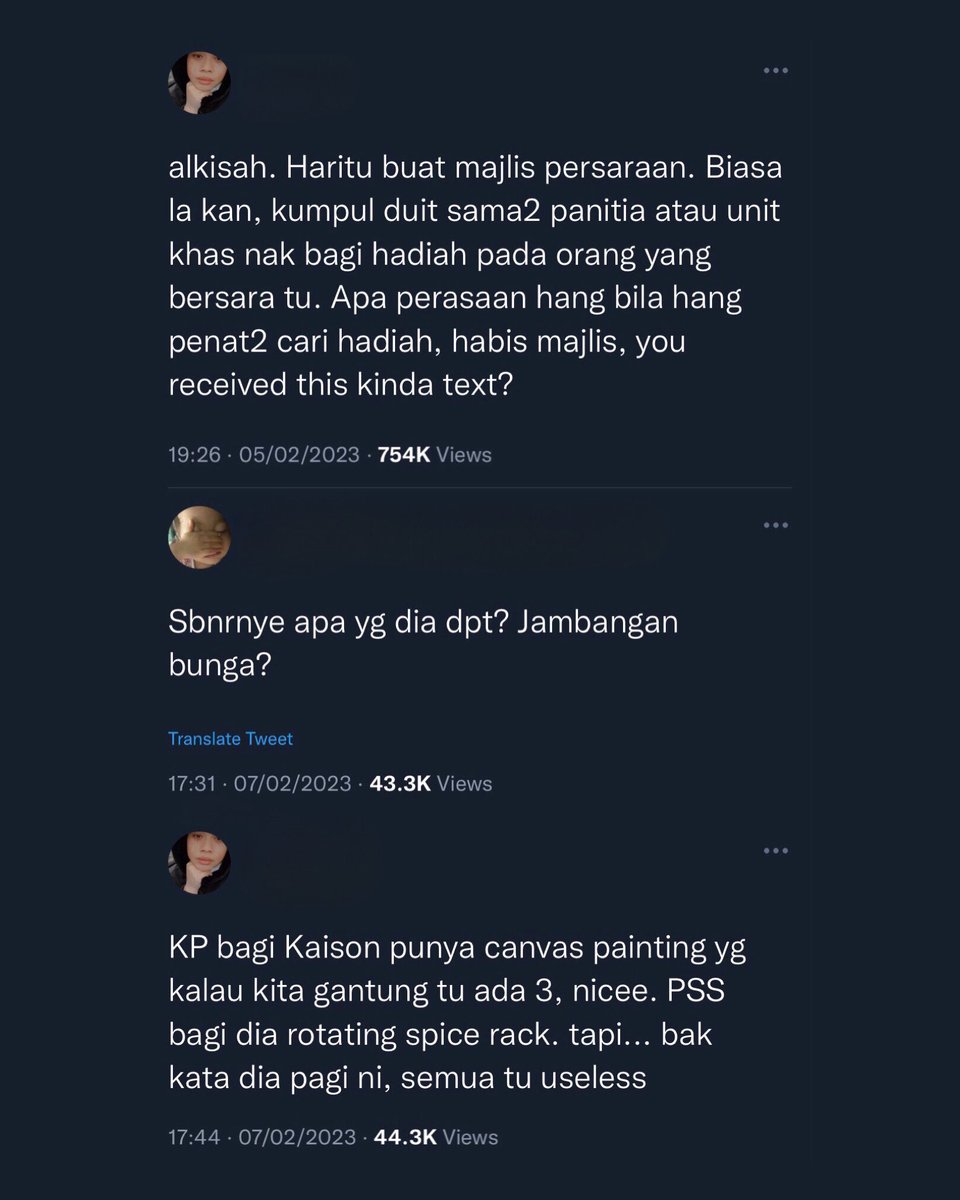 WVGIF's tweet photo. Kalau hang boleh screenshot mesej peribadi cikgu bersara tu, post di Twitter, menjemput netizen menyindir dan mengumpat cikgu tu, yang TOKSIK sebenarnya ialah KP dan cikgu-cikgu lain di sekolah tu termasuk hang.

Mengumpat boleh. 
Tanya orang nak hadiah apa tak boleh. 
Weirdos. https://t.co/dmWn2V3bLf
