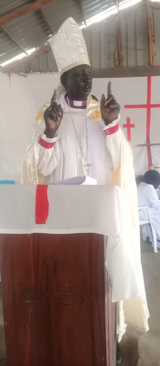 SsdChurch's tweet photo. The Primate of the Anglican Church of South Sudan Most Rev. John Machar Thon calls for #Peace and Unity to allow development in the country. He urged the church leaders through evangelism to prioritize reconciliation and peace messages.
https://t.co/6MEUoz7blj https://t.co/4VXL8iHlIK