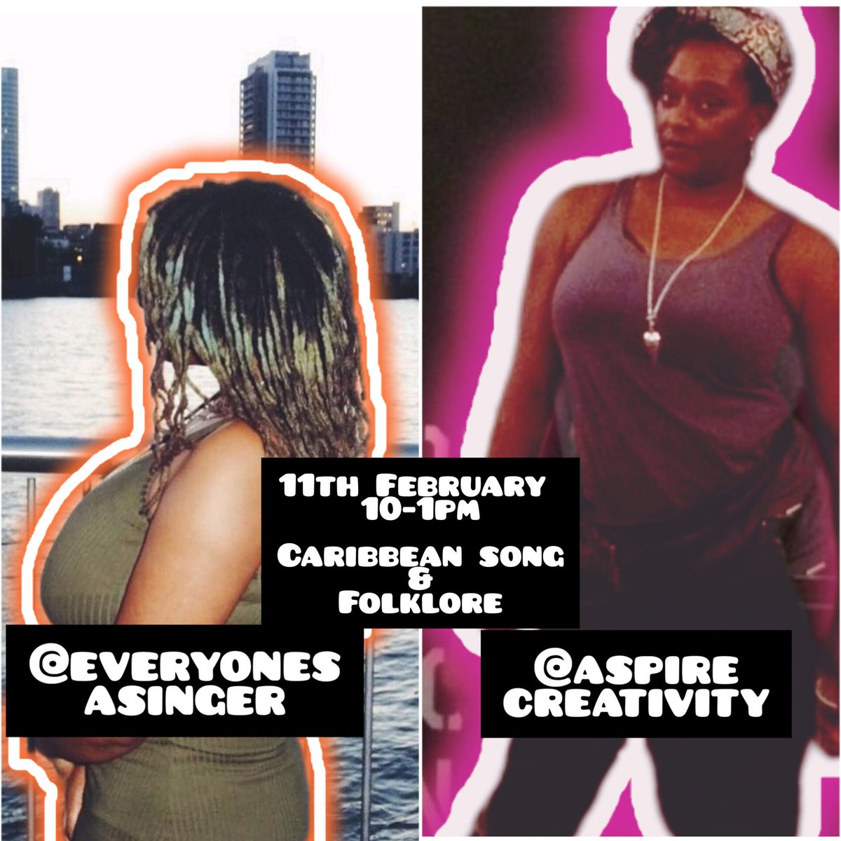 Black History Re: Creative. THIS SATURDAY - 11th February
Caribbean song and Folklore - 10-1pm. For 🎟 &amp; info: eventbrite.co.uk/e/black-histor…
This programme is funded by the  bla.ckculturecollective and @peabodyldn

#BlackHistory #BlackHistory365 #culture #heritage #art