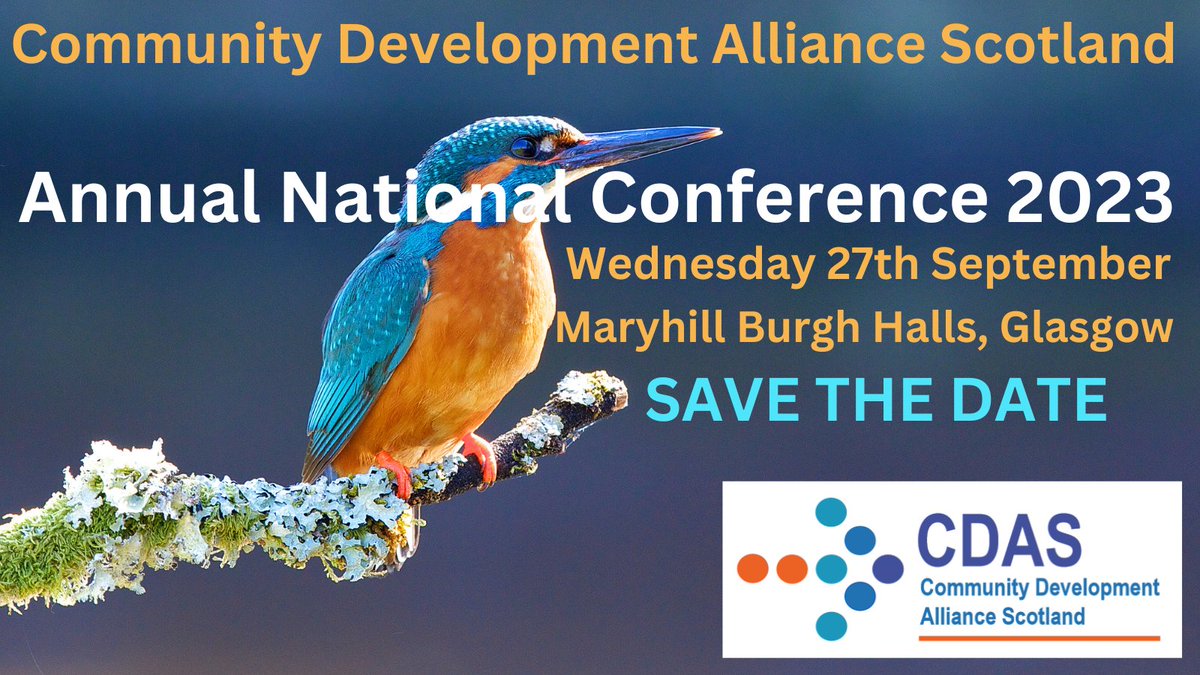 📢✨SAVE THE DATE ✨📢
We are delighted to announce that our Annual National Conference 2023 will take place on Wed, 27th September, Maryhill Burgh Halls, Glasgow.
📢Have you ideas &amp; suggestions for themes, format, title &amp; keynote speakers?
🔶Please get in touch with us!⏬🔶⏬