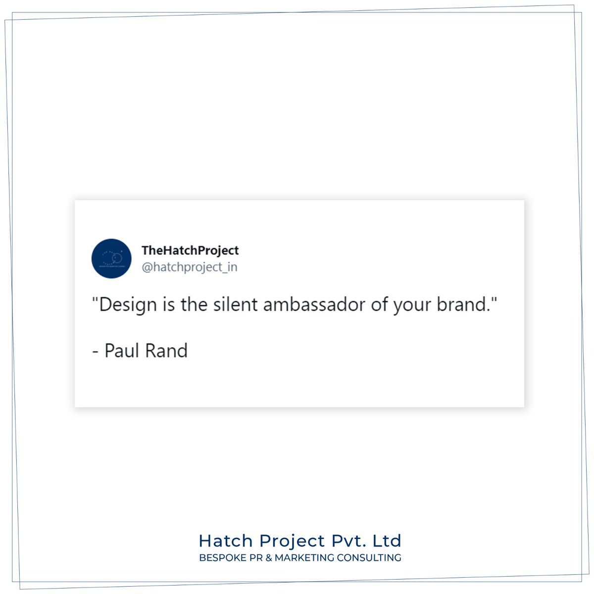 hatchproject_in's tweet photo. Design is the communication of a brand.
#Branding #Hatchproject #Designing #DigitalMarketing https://t.co/4AFYVLvRMO