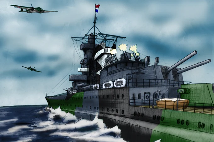 #TLに深刻な軽巡洋艦不足セントルイス、デ・ロイテル、能代、クリーブランドです。 