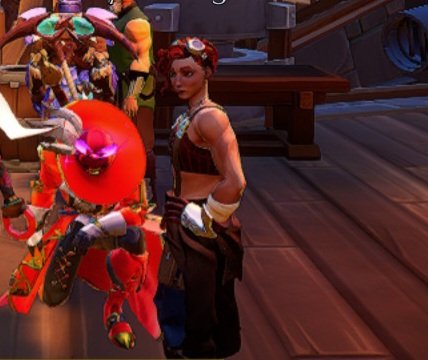 mathfailure1212's tweet photo. @PlayDauntless My most romantic and suave outfit. Is it romancing Moyra or simping for her? You be the judge https://t.co/hTfKikrJWo