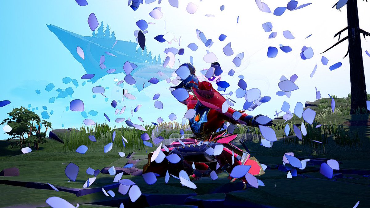mathfailure1212's tweet photo. @PlayDauntless My most romantic and suave outfit. Is it romancing Moyra or simping for her? You be the judge https://t.co/hTfKikrJWo