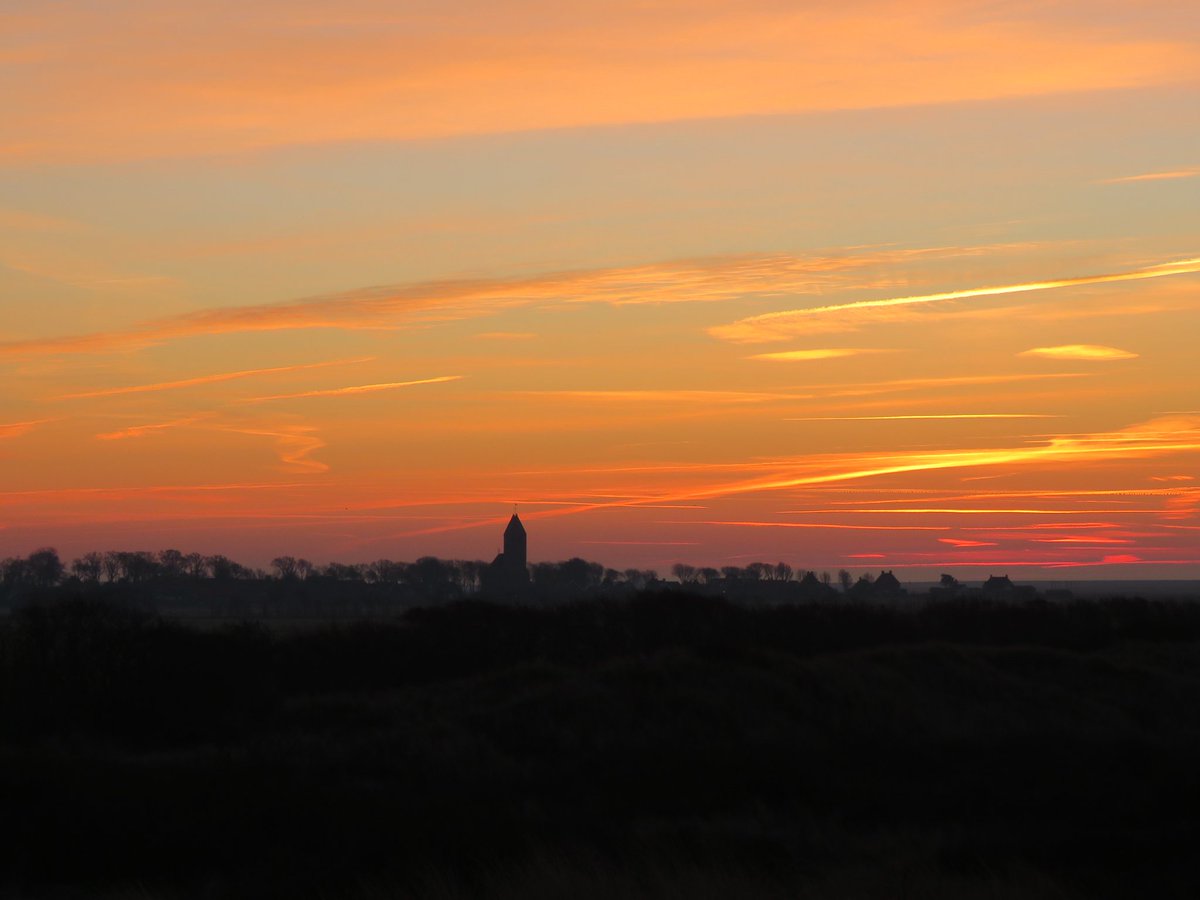 Hollum, 8 februari, vlak voor zonsopgang.