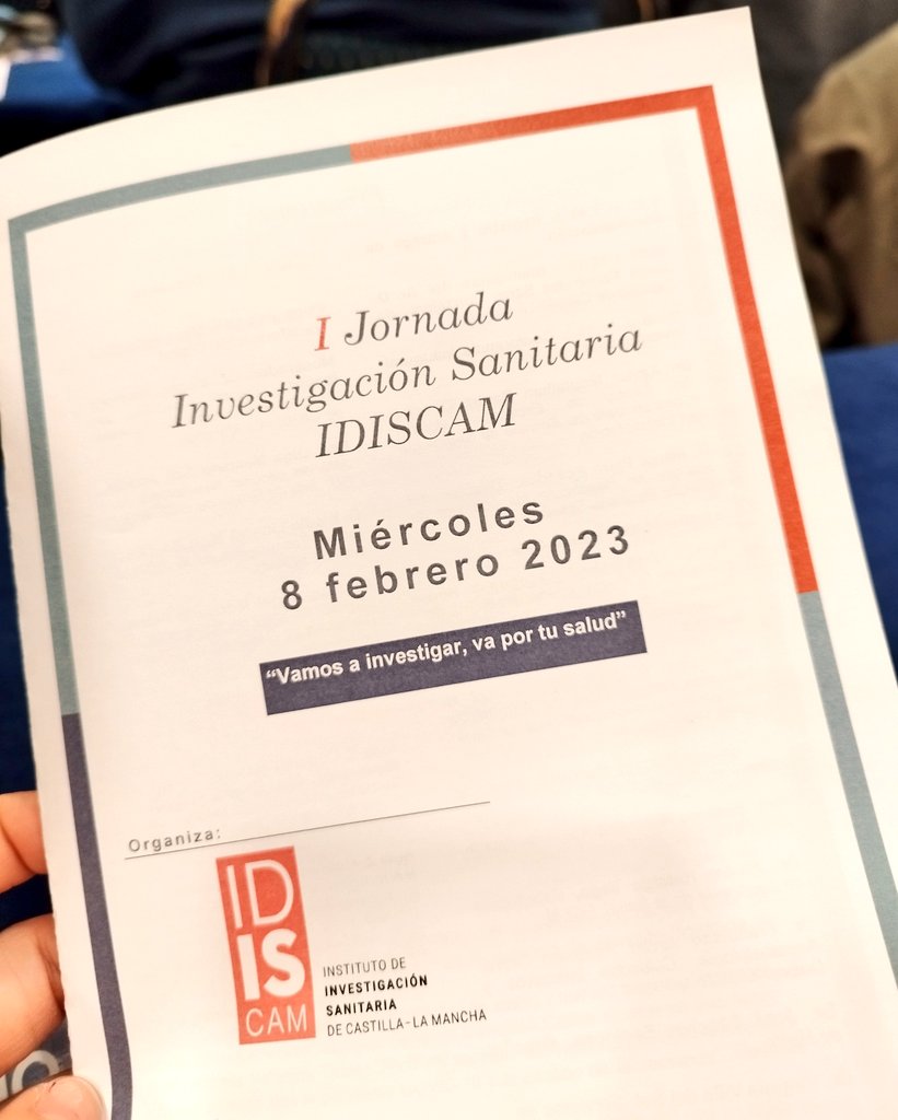 mdcg89's tweet image. ¡Comienza la I Jornada de Investigación Sanitaria #IDISCAM! 

&quot;Vamos a investigar, va por tu salud&quot; 

🙌🏼