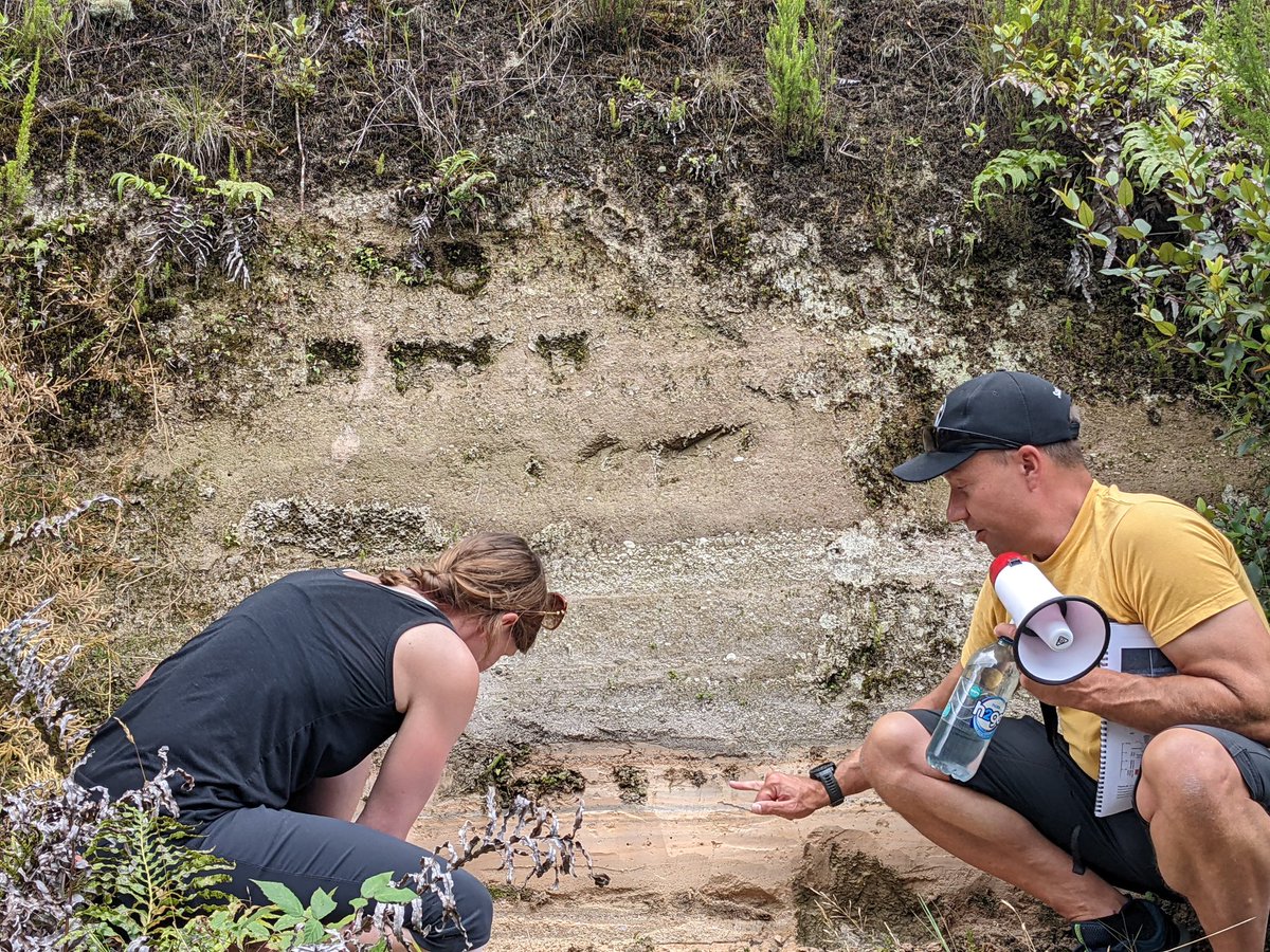 WattsGeology's tweet photo. Had a great time at #iavcei2023 meeting friends and colleagues old and new! Topped it off with a great field trip around Taupo with @VolcanoSimon and the team. Thanks all! Now for a couple of days exploring before returning to the UK to finish writing my PhD thesis! https://t.co/7CuPlUCVTf