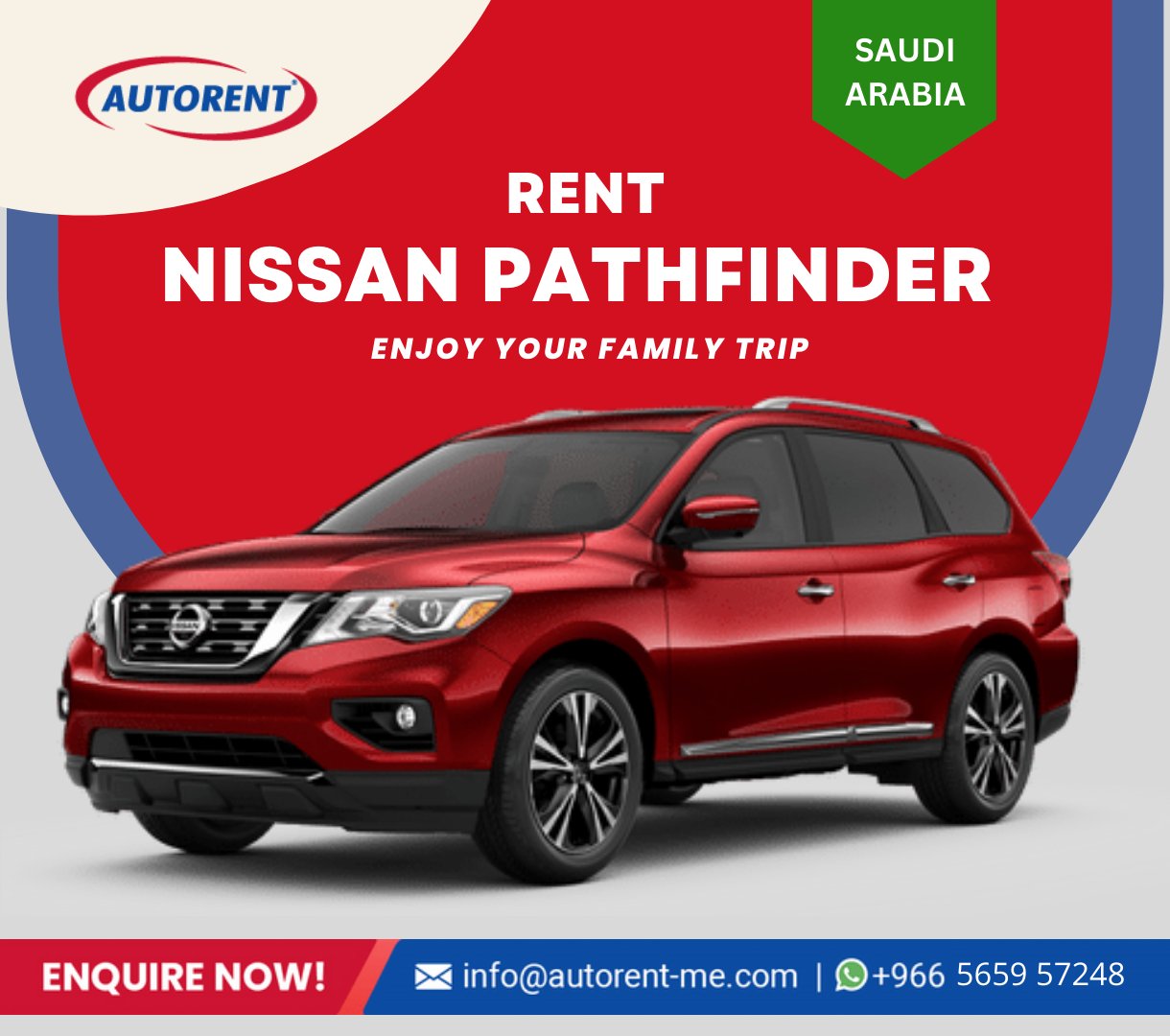Autorent Saudi on Twitter "Nissan Pathfinder gives comfort to your
