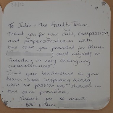 Acute Frailty Unit (@acutefrailtyuhp) on Twitter photo One of the many 'thank you' cards the Acute Frailty Unit receives for the care we provide #Proud <a href="/UHP_NHS/">University Hospitals Plymouth NHS Trust</a> <a href="/AnnJamesNHS/">Ann James 🌈</a> @reddoorcottage1 @Acute_Medicine One of the many 'thank you' cards the Acute Frailty Unit receives for the care we provide #Proud <a href="/UHP_NHS/">University Hospitals Plymouth NHS Trust</a> <a href="/AnnJamesNHS/">Ann James 🌈</a> @reddoorcottage1 @Acute_Medicine