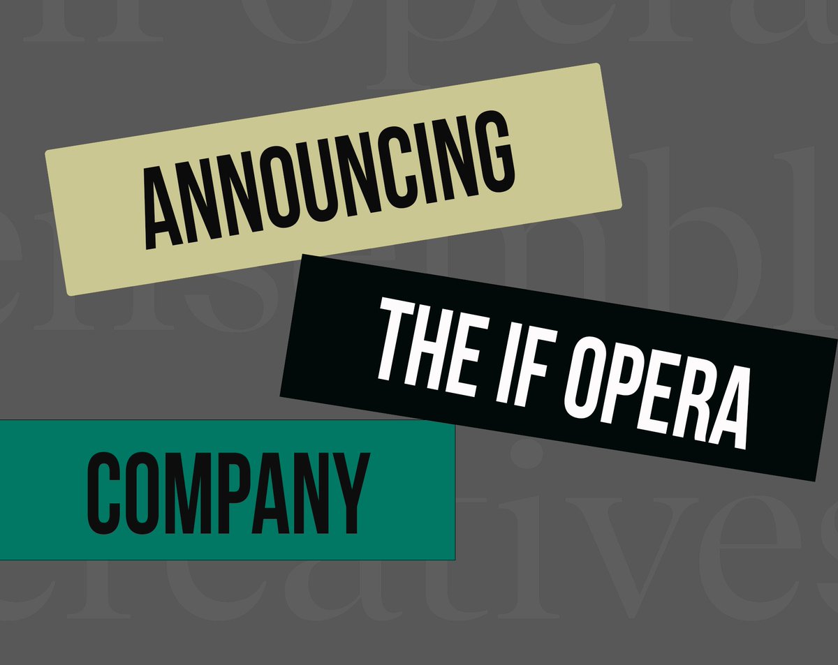 We’re delighted to announce this year's If Opera Ensemble, Guest Artists and Creative Team, a company of talented artists who are at the heart of everything we do. Meet the Company: ifopera.com/the-if-opera-2…  #IfOpera23 1/3