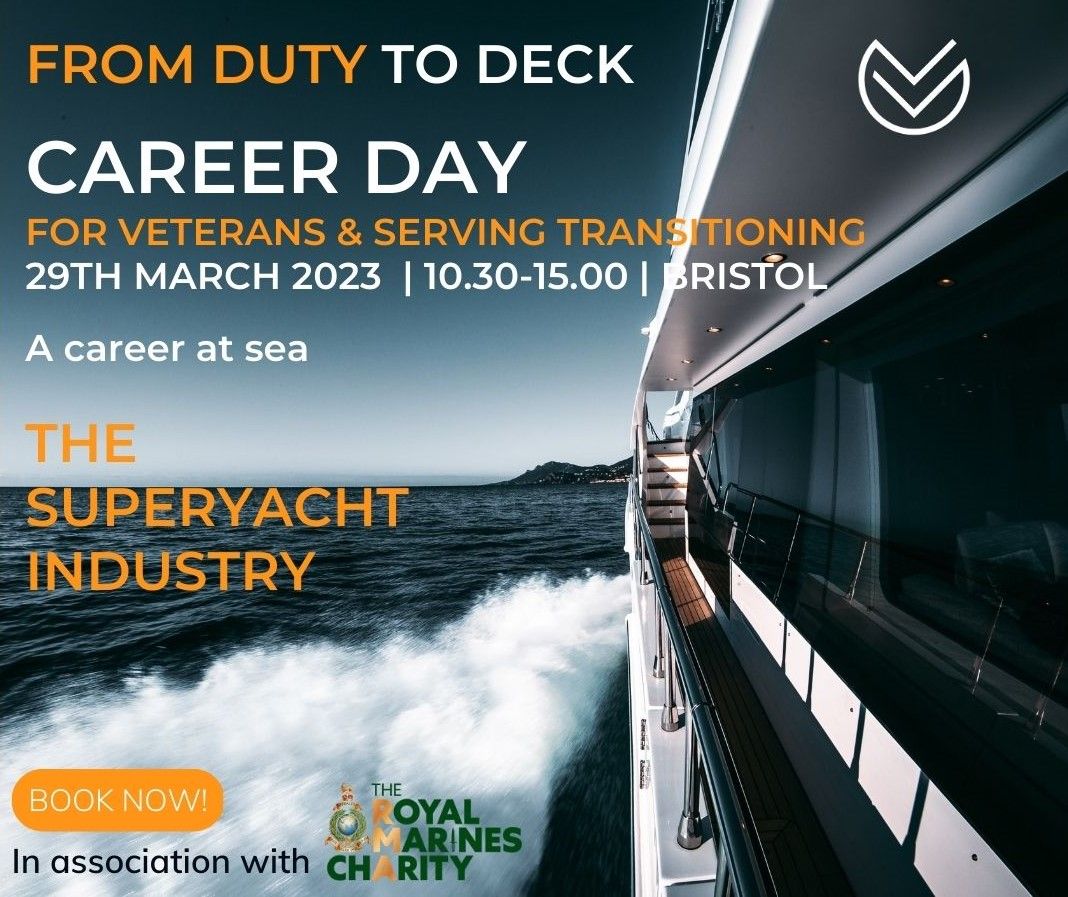 theRMcharity's tweet image. ⛵ Are you a veteran (or serving transitioning), seeking a career at sea with longevity and progression? We welcome you to explore opportunities the superyacht industry has to offer.

Come and join @Insigniacrew on Wednesday 29th March 10:30am to 3pm.

eventbrite.co.uk/e/from-duty-to…